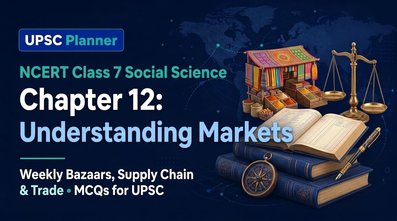 UPSC Planner NCERT Class 7 Chapter 12: Understanding Markets MCQs cover banner
