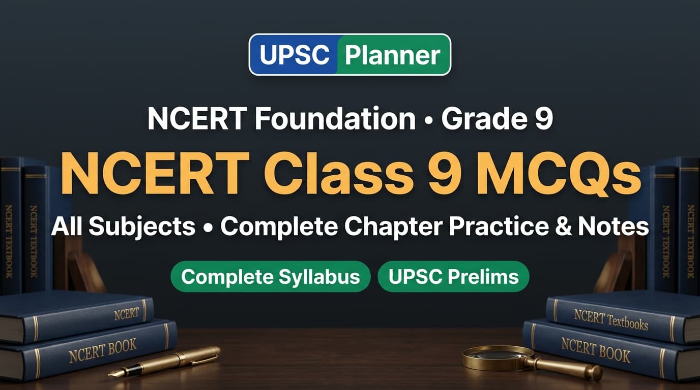 UPSC Planner NCERT Class 9 MCQs Grade Hub cover banner